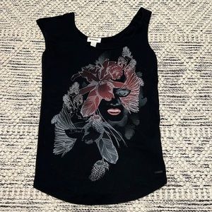 Diesel Black Asymmetric Top. Size:XS